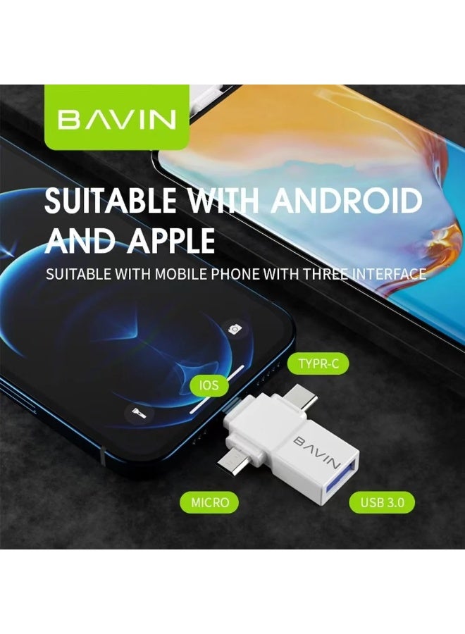 بافين محول 3 في 1 لنقل البيانات من الهاتف المحمول إلى ذاكرة فلاش - Image 2